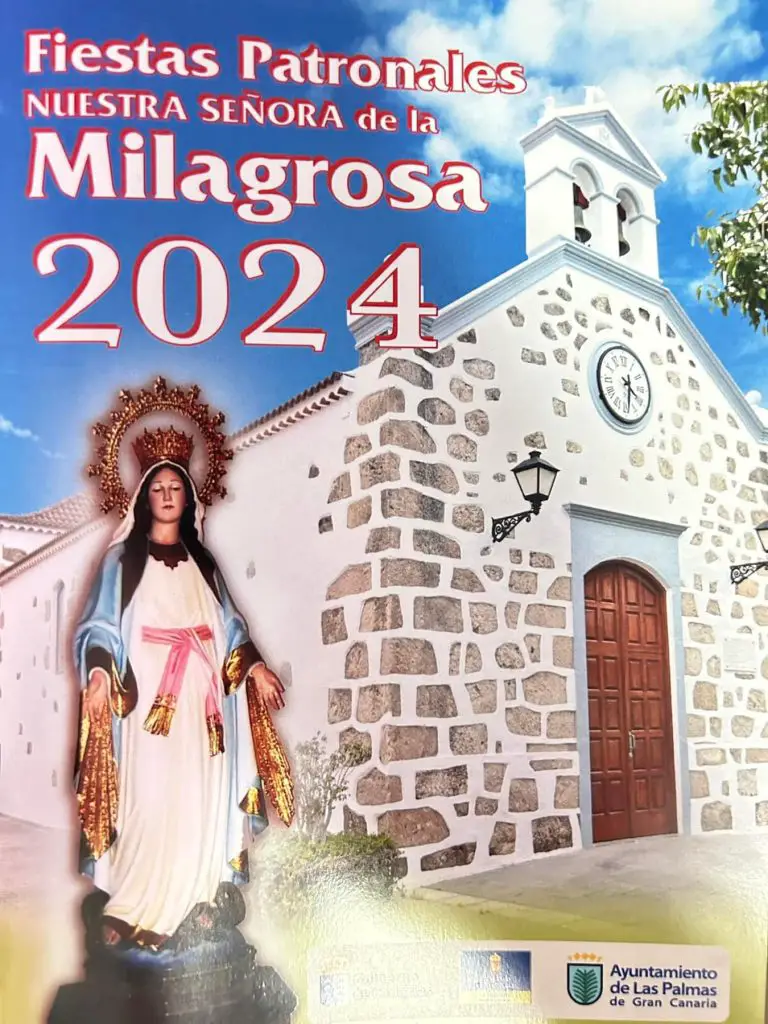 Programación de eventos y actividades de las Fiestas Patronales Nuestra Señora de La Milagrosa 2024. Se celebrarán en Las Palmas del 6 al 28 de julio de 2024