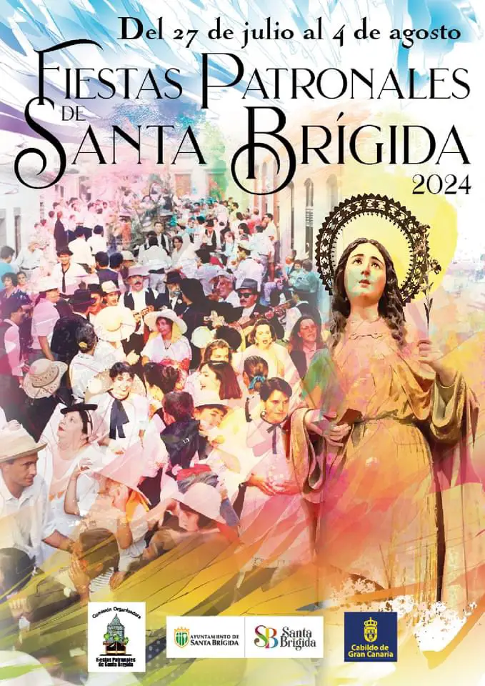 Fiestas de Santa Brígida del 27 de Julio al 4 de Agosto 2024. Programación completa de eventos y actividades.