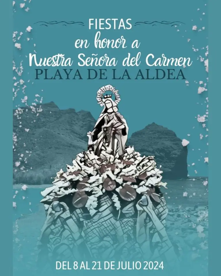 Fiestas del Carmen en Playa de La Aldea 2024. Las Fiestas se celebrarán del 8 al 21 de julio con un amplio abanico de actividades