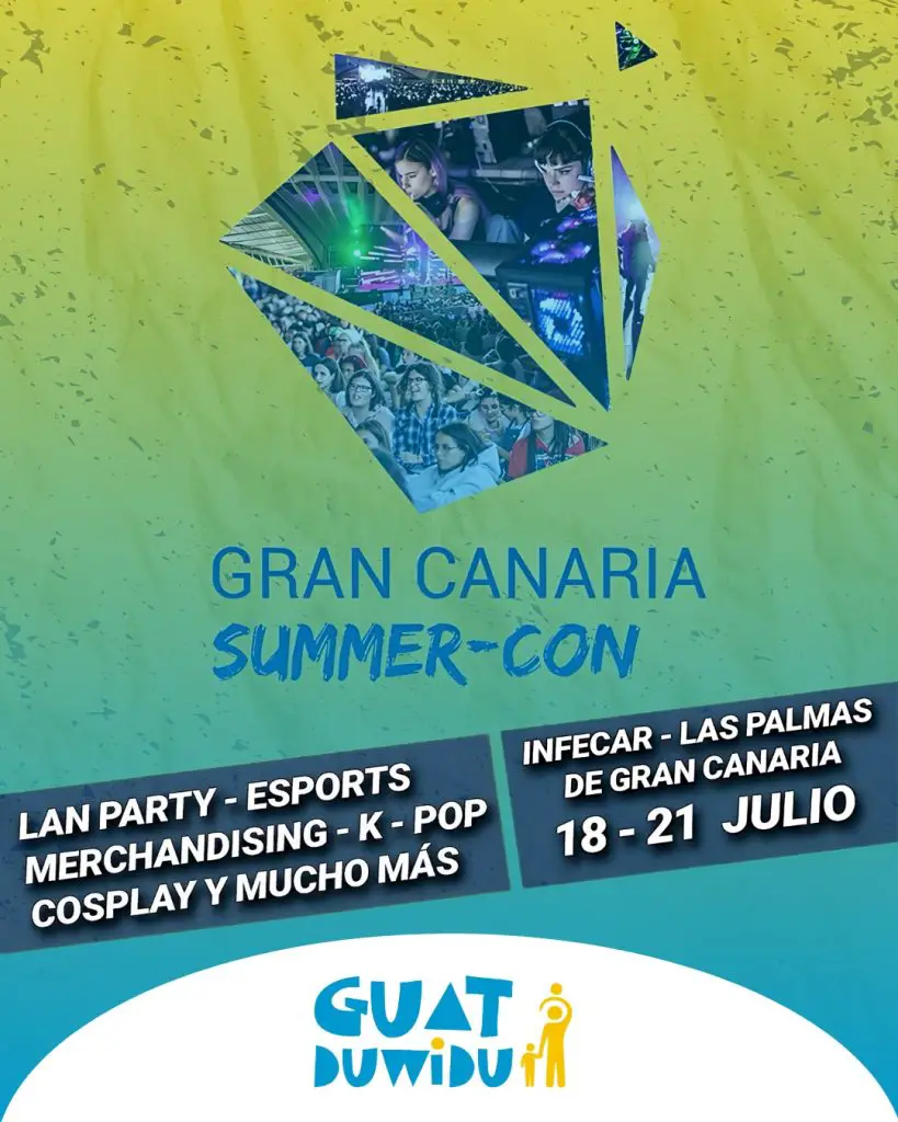 Gran Canaria Summer-Con 2024. Este encuentro se llevará a cabo del 18 al 21 de julio en INFECAR en un horario de 11:00 a 20:00 horas