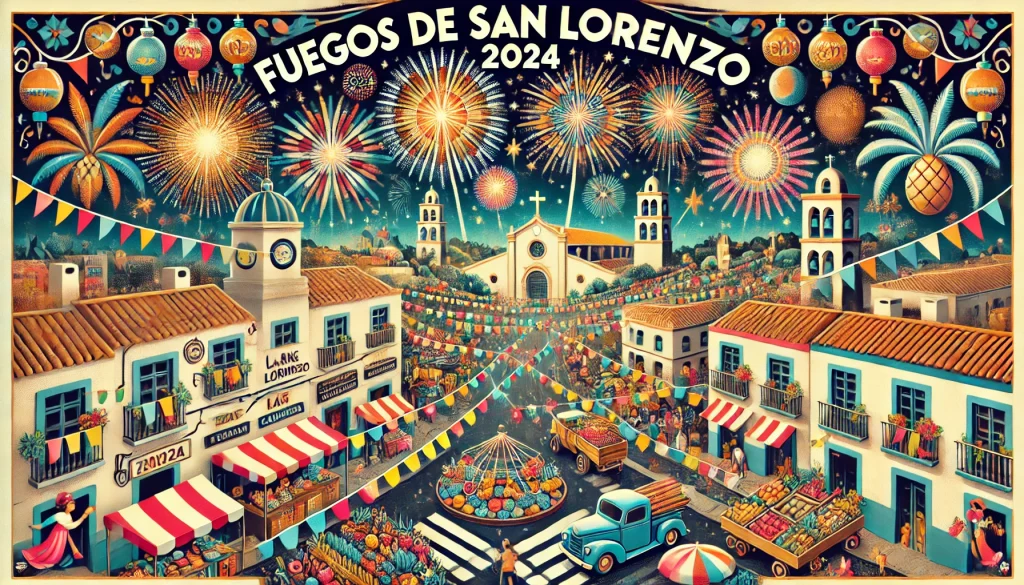 Fuegos de San Lorenzo 2024. Esta celebración, que se lleva a cabo del 9 al 10 de agosto, es conocida por los fuegos artificiales