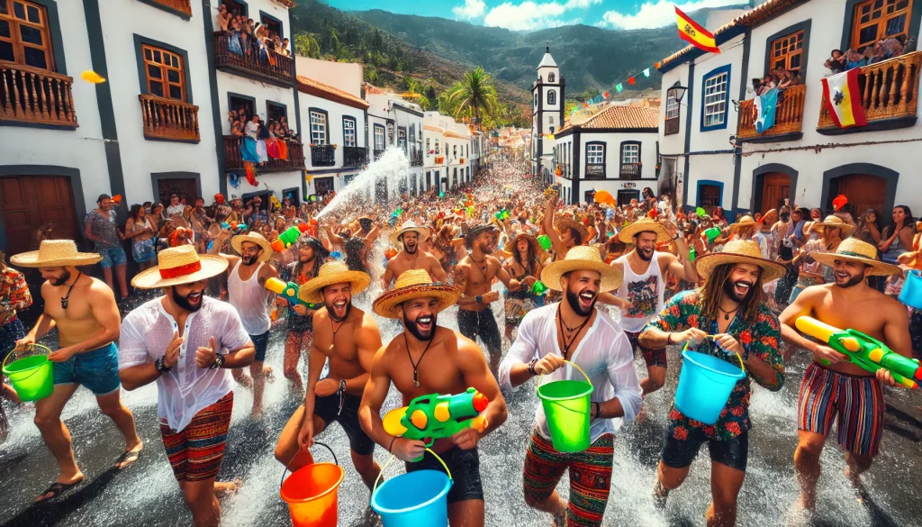 Traída del Agua de Lomo Magullo 2024. Este evento es una de las festividades más populares de Gran Canaria