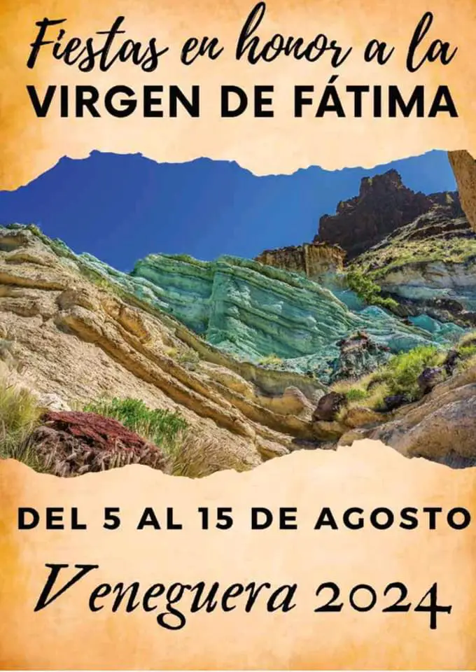 Programa Fiestas Veneguera, Mogán, Virgen de Fátima 2024 del 5 al 15 de Agosto. Eventos y Actividades destacadas de las Fiestas